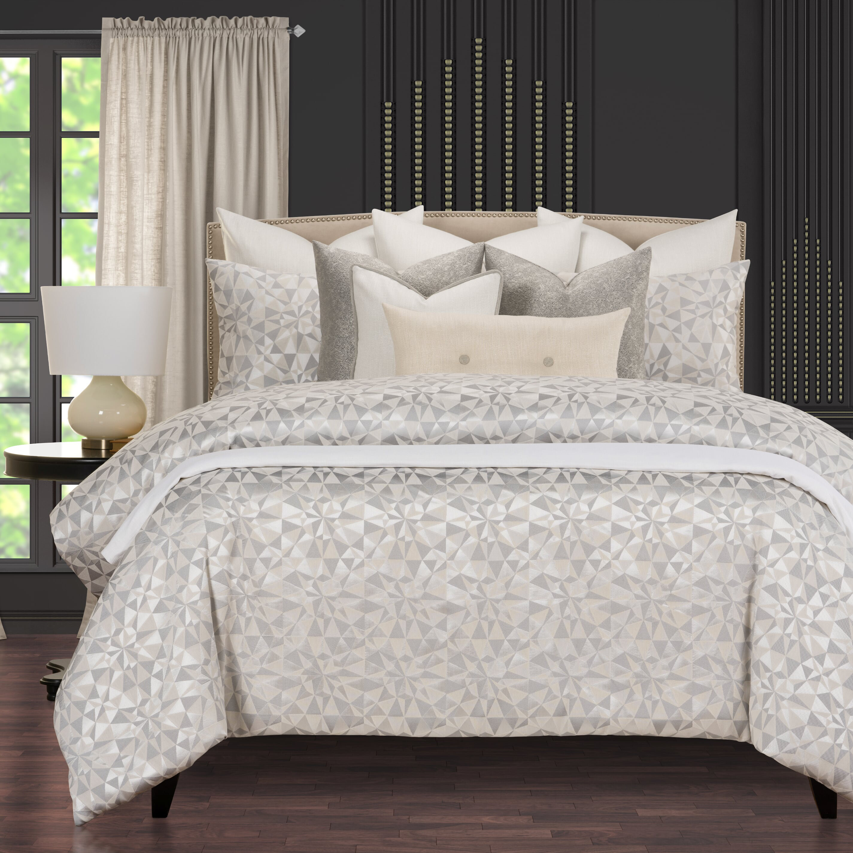 picture Art Deco Bedspread diamond point art deco geometric supreme duvet cover and insert set