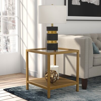 Glass Gold End & Side Tables You'll Love in 2020 | Wayfair