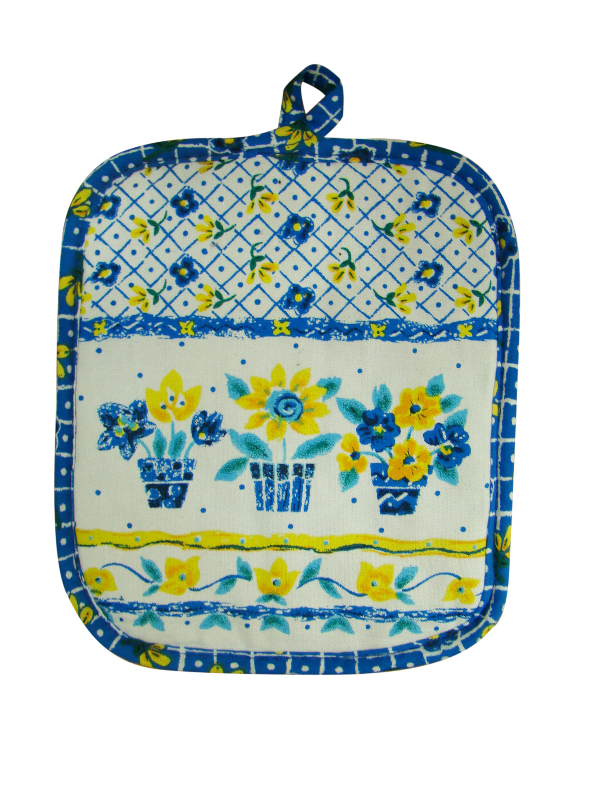 Textiles Plus Inc Printed Three Pots Of Flower Potholder Reviews Wayfair