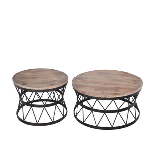 Brookland Reclaimed Wood 2 Piece Coffee Table Set by Williston Forge Coupon