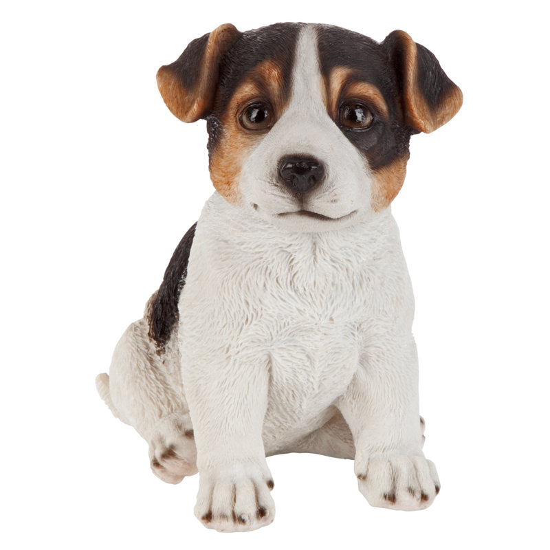 Design Toscano Jack Russel Terrier Puppy Partner Collectible Dog