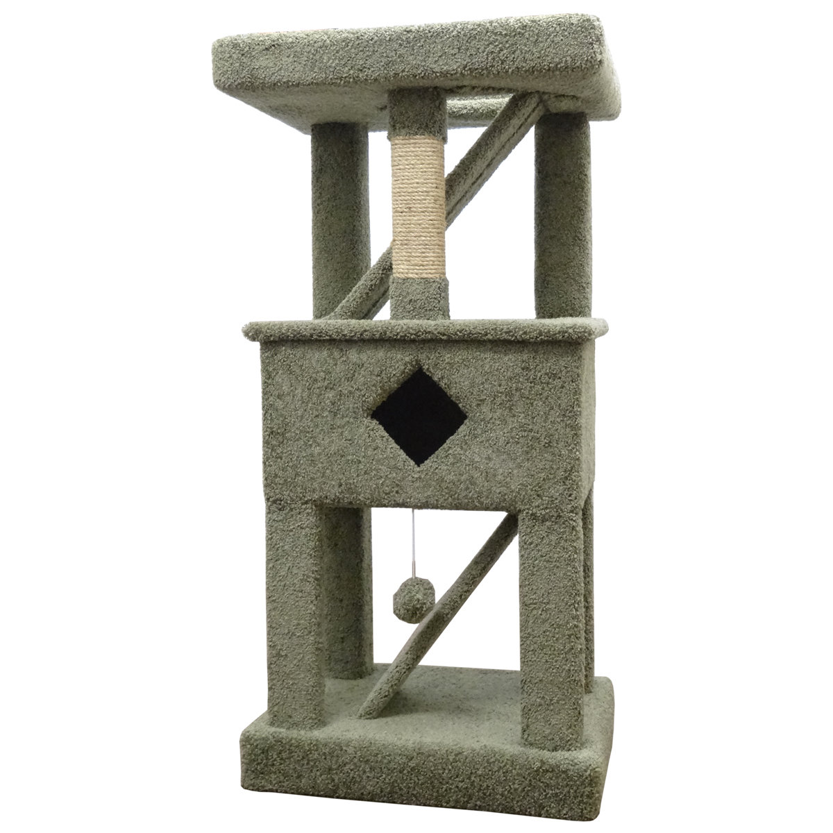 New Cat Condos 58" Premier Solid Wood Cat Play Gym & Reviews Wayfair