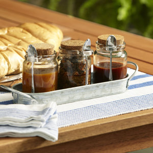Cawley Condiment Serving 4 Piece Storage Jar Set
