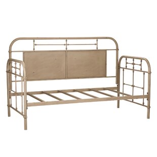 Hospital Style Metal Day Bed with Trundle Bed Single Size Black/White/Antique 