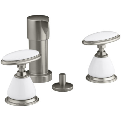 Antique Vertical Spray Bidet Faucet With Oval Handles Requires