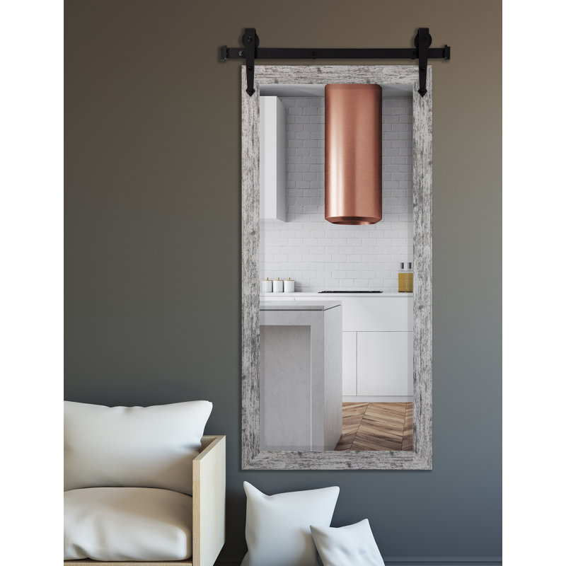 Gracie Oaks Nicholle Horizontal Barn Bathroom Vanity Mirror