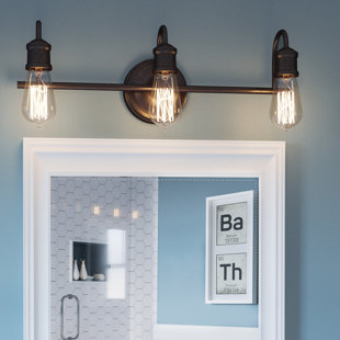 Best Okehampt 3-Light Vanity Light By Williston Forge Wall Lights Okehampt 3-Light Vanity Light By Williston Forge Wall Lights