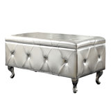 Victoria Leather Flip Top Storage Bench by House of Hampton®