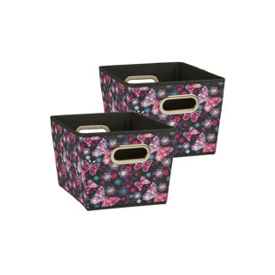 Sports Equipment Storage Bins Wayfair Tapered Fabric Storage Bin Set Of 2
