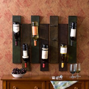 Arakaki 7 Bottle Wall Mounted Wine Rack