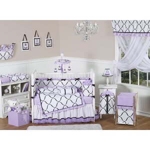 Princess Purple Fitted Crib Sheet