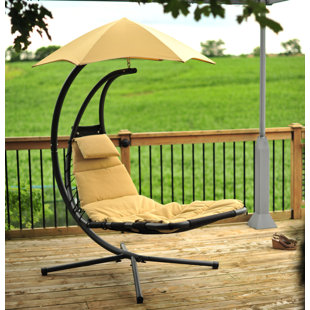 Go to store & view more images DiStasio Polyester Hanging Chaise Lounger with Stand by Ebern Designs