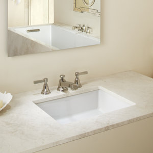 Verticyl Rectangular Undermount Bathroom Sink with Overflow