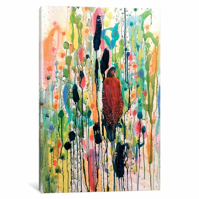 Bungalow Rose Dripping Nature Le Coeur Boheme Gran Painting Print On Wrapped Canvas Wayfair