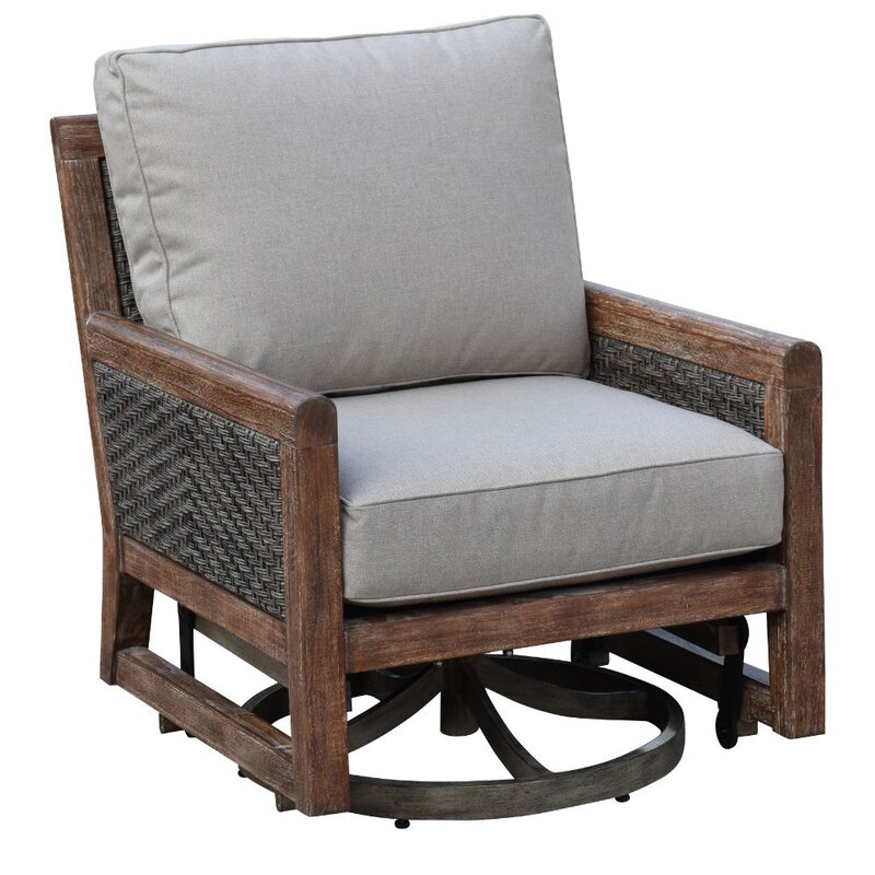 glider chair with ottoman - espresso