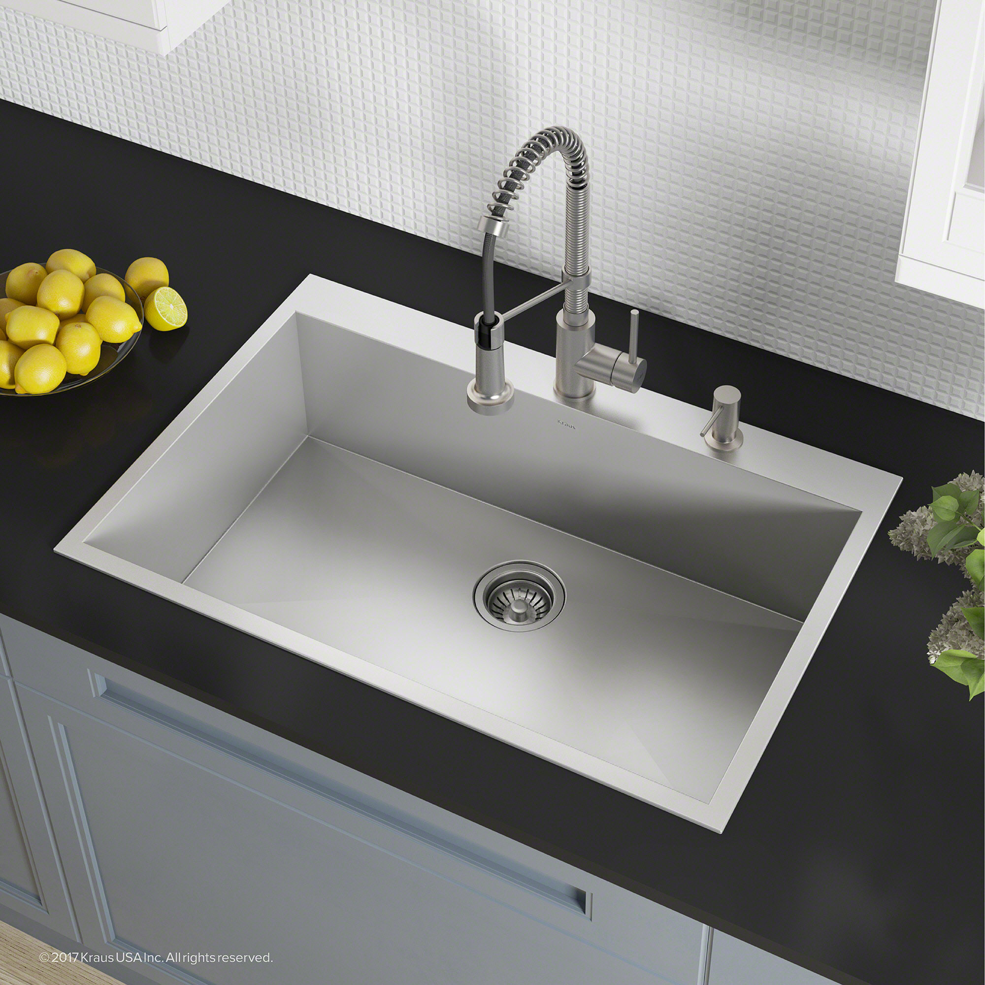 Kraus Pax Zero Radius Topmount Series 33 X 22 Drop In