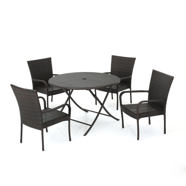 4 seater steel dining table price