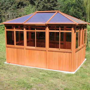 Solarus 8.5 Ft. W x 12.5 Ft. D Wood Permanent Gazebo