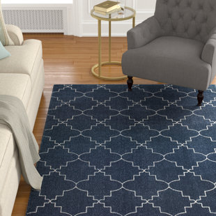 Allen Roth Runners Wayfair Allen Navy Ivory Area Rug