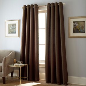 Rawson Solid Semi-Sheer Grommet Curtain Panels (Set of 2)