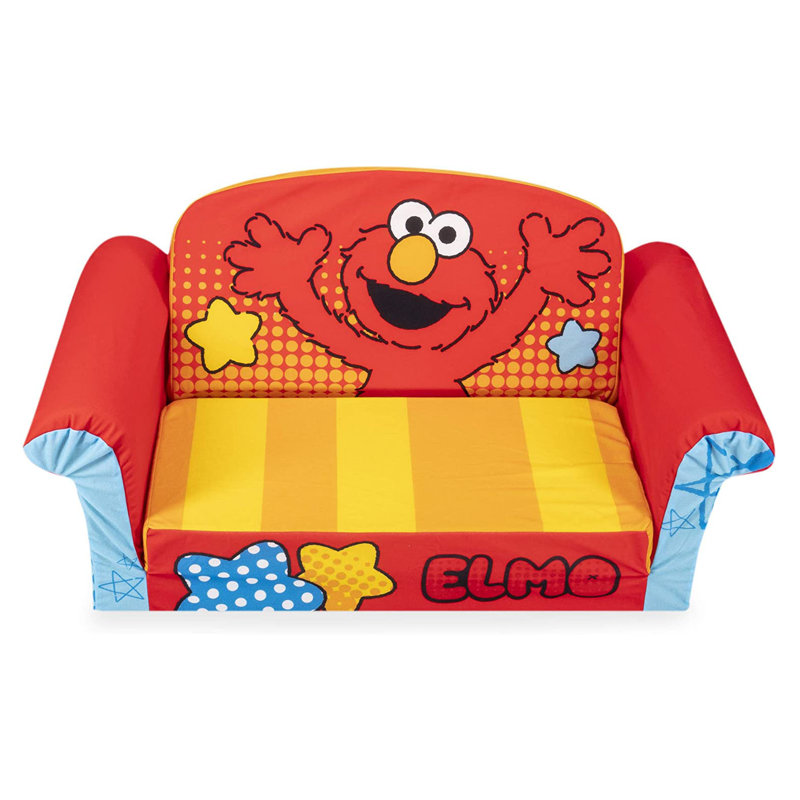 Marshmallow Furniture Elmo 2 In 1 Flip Open Kids Foam Wayfair
