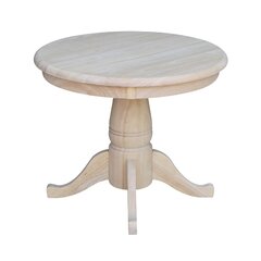 Round Unfinished Wood End Side Tables You Ll Love In 2021 Wayfair