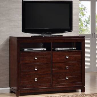 Latitude Run Bethania 6 Drawer Media Dresser Reviews Wayfair