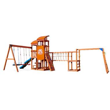 oak grove wooden swing set