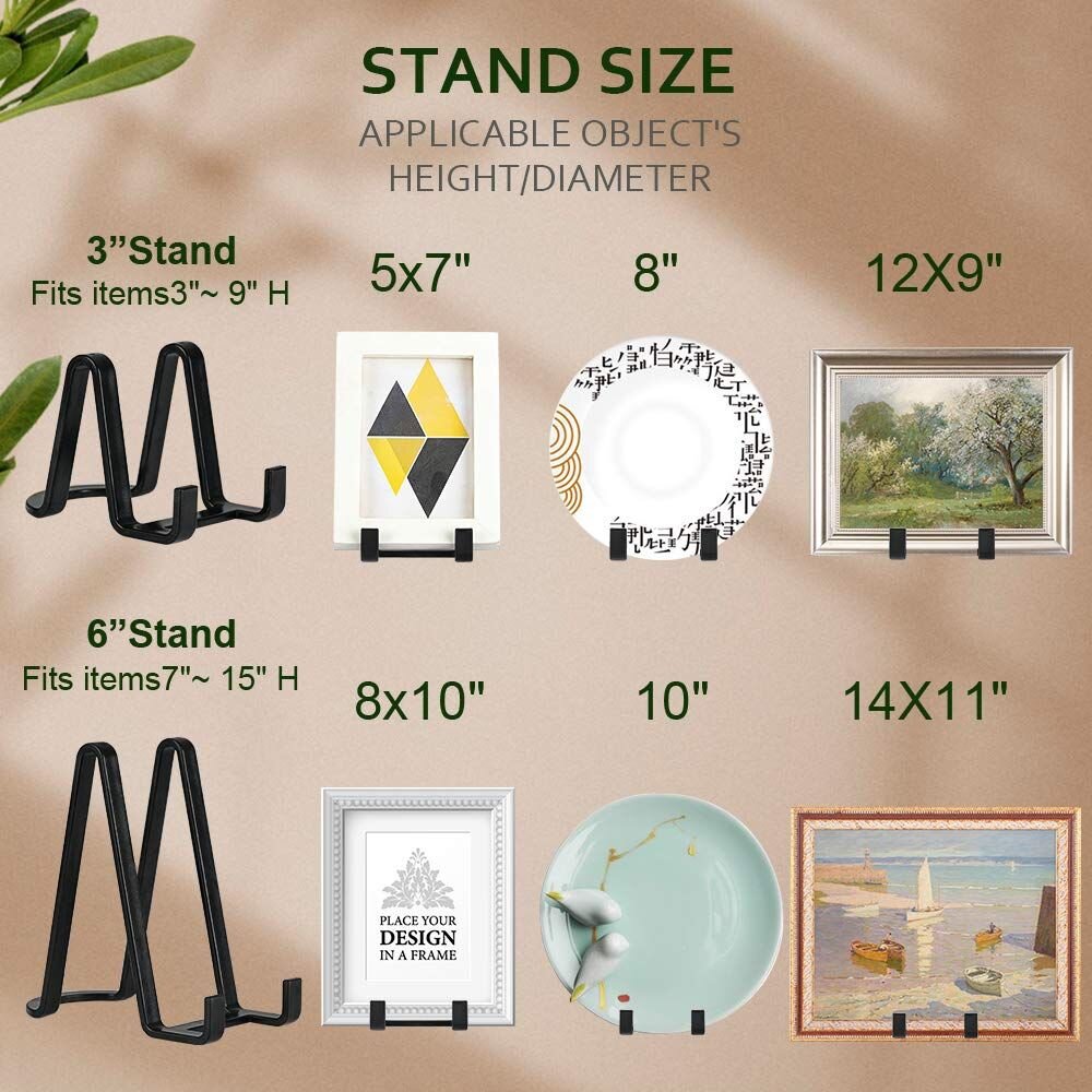 Display Stand Easel Plate Holder Picture Photo Display Frame Art Decor 5 Pcs Lot 