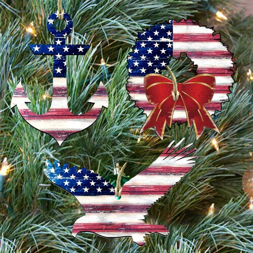 patriotic christmas ornaments