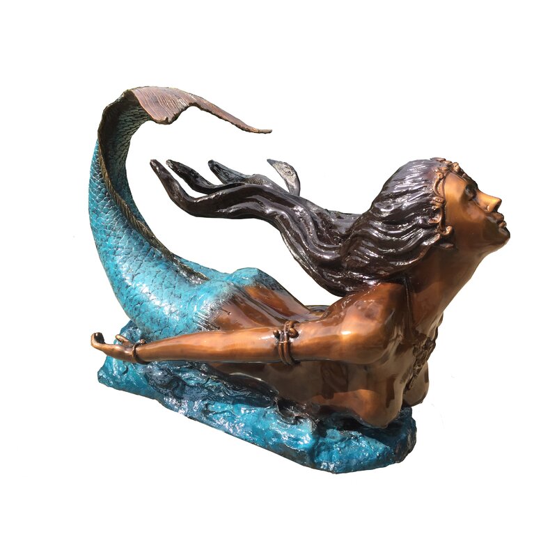 Rosecliff Heights Andres Mermaid Coffee Table Stand | Wayfair