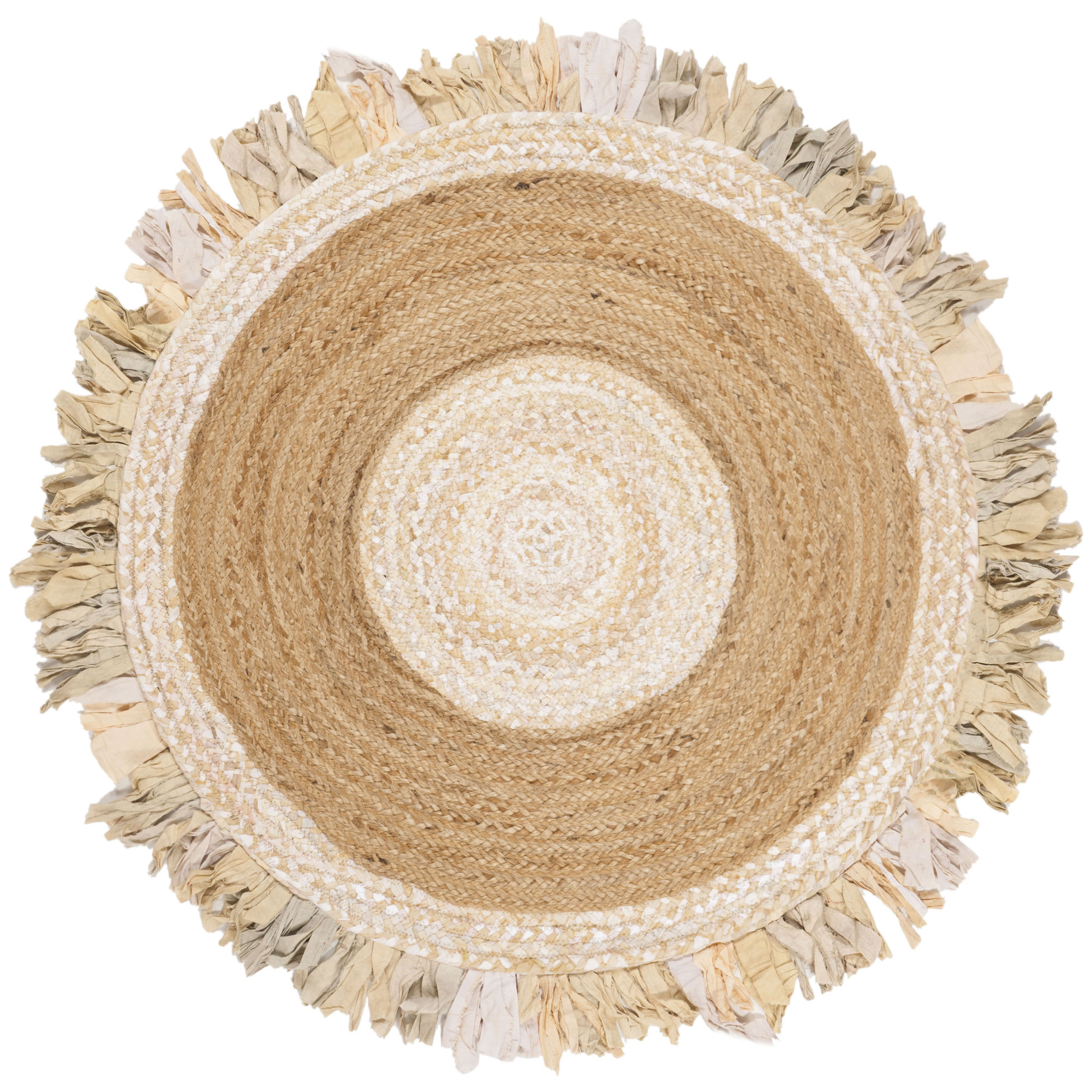 Highland Dunes Round Jaziel Handmade Flatweavejute Sisal Cotton Highland Dunes Round Jaziel Handmade
