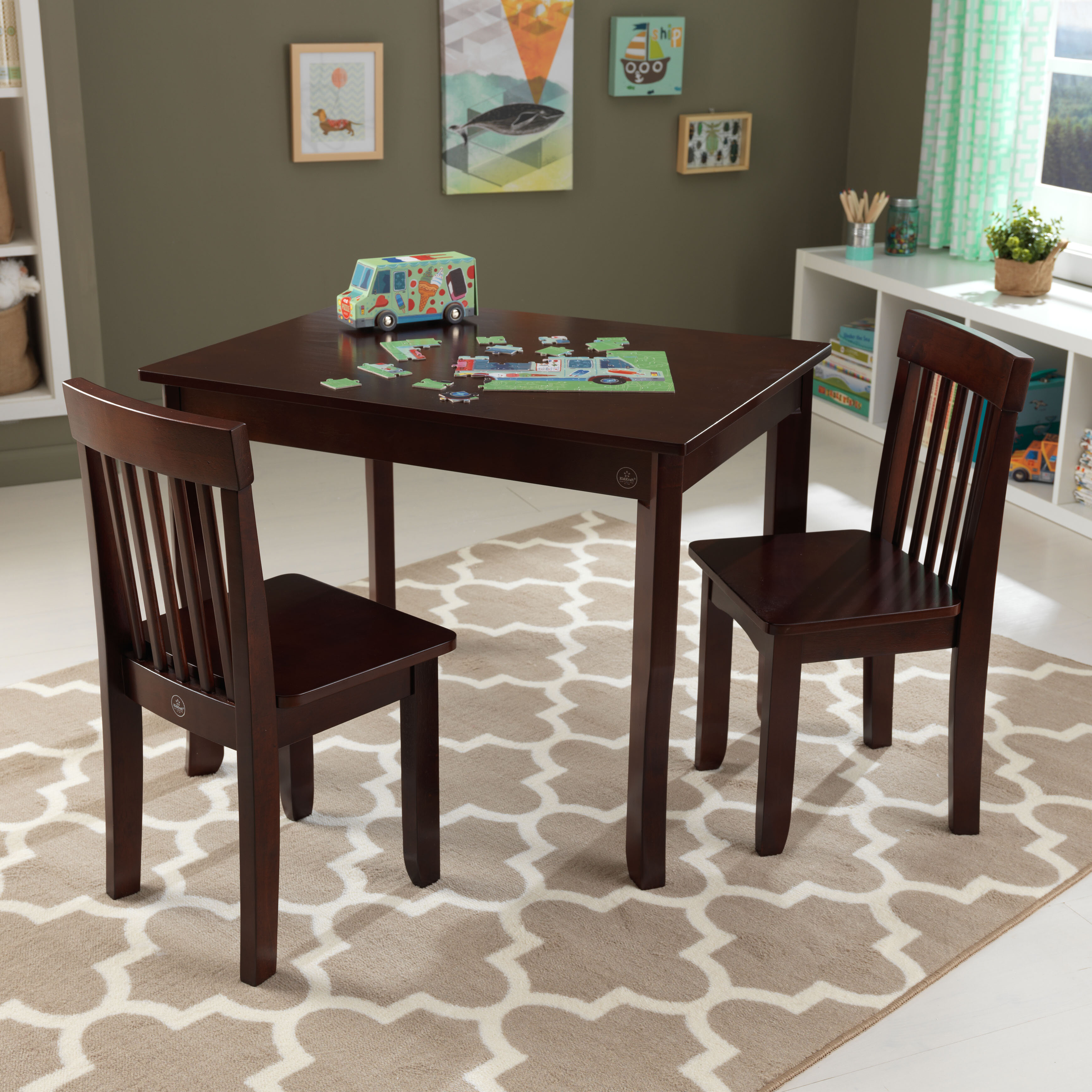 Kidkraft Avalon Kids 3 Piece Play Table And Chair Set Reviews