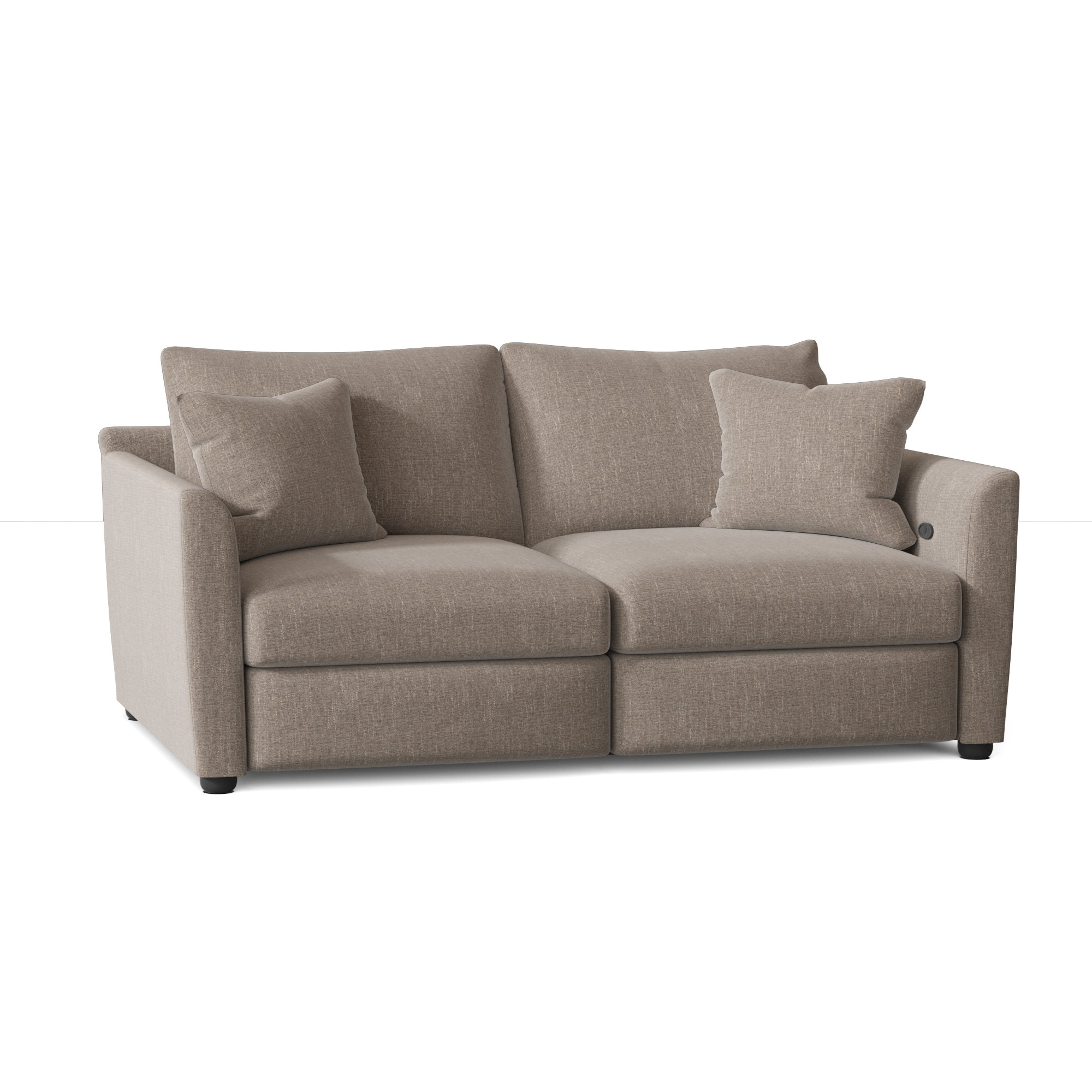 Wayfair Custom Upholstery Georgia Reclining 61 Square Arms Loveseat Reviews Wayfair