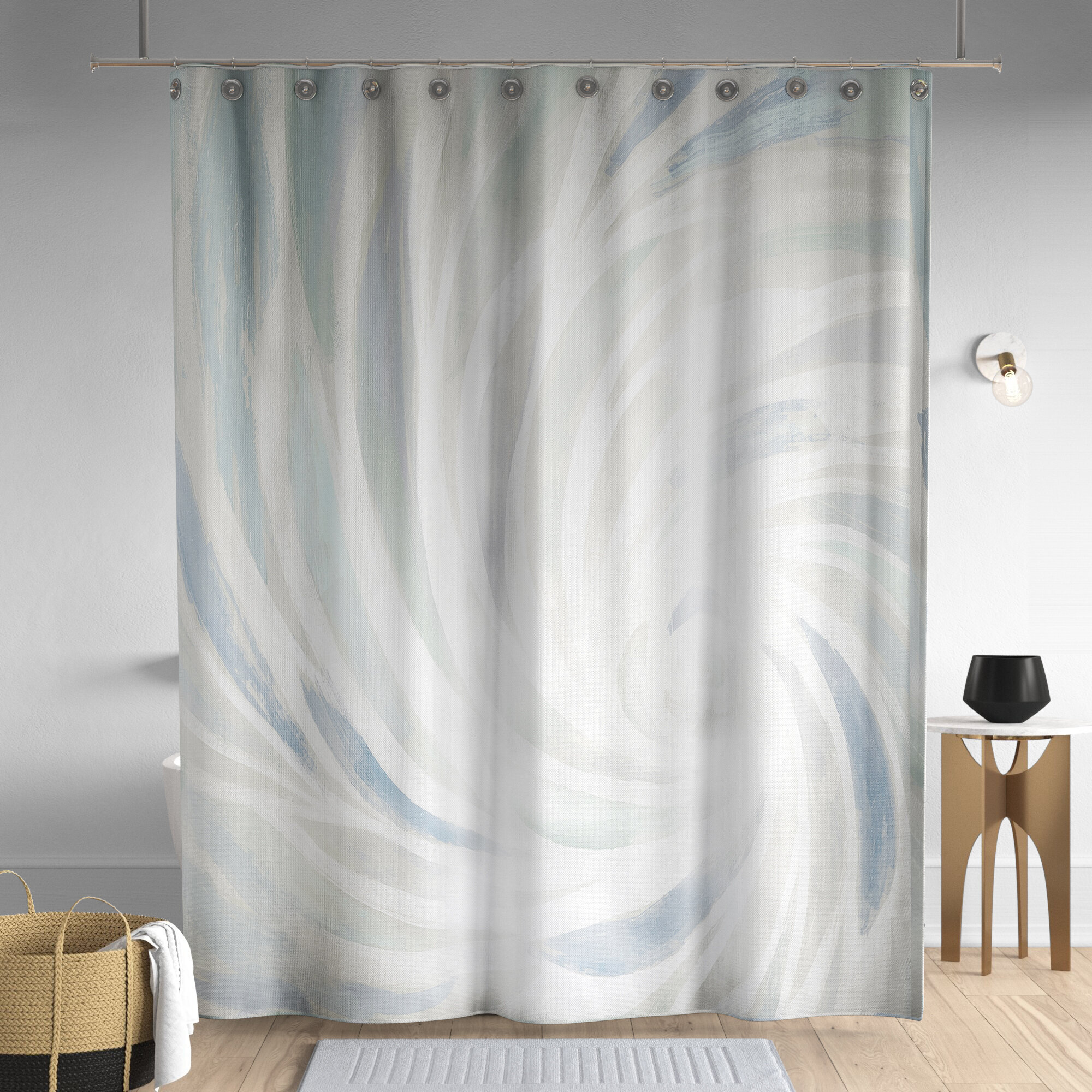 Mercury Row® Ruggeri Single Shower Curtain & Reviews | Wayfair