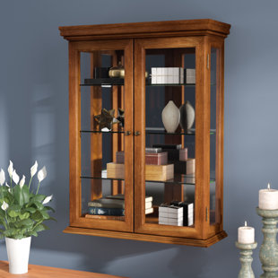 Go to store & view more images Charlton Home Cassette Wall-Mounted Curio Cabinet