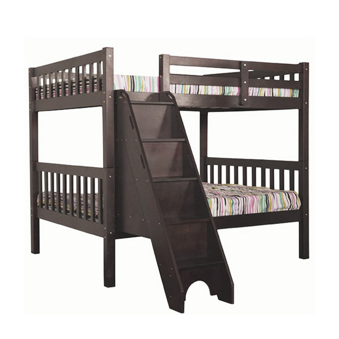 Harriet Bee Ziegler Stairs Full Over Full Bunk Bed With Trundle