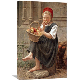 Global Gallery The Apple Girl By Charles Victor Thirion Painting