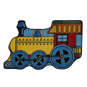 Fun Shape High Pile Train Area Rug