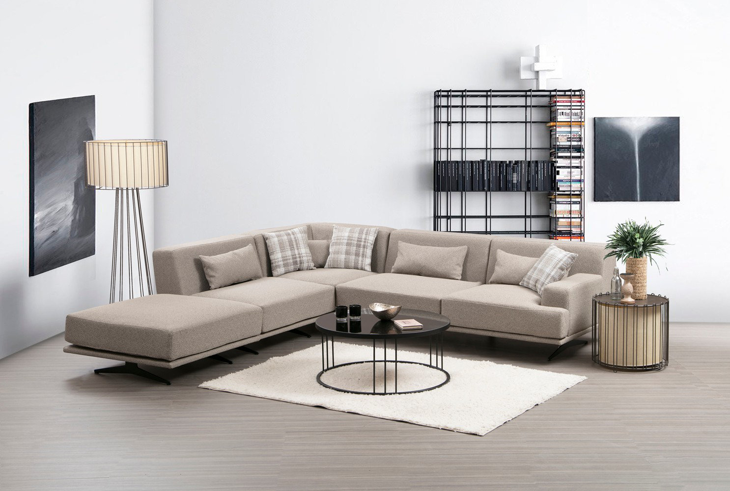 East Urban Home 118.9" Wide Corner Sectional Wayfair
