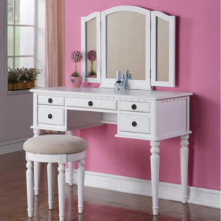 Vanity Desks With Mirror Wayfair Quickview