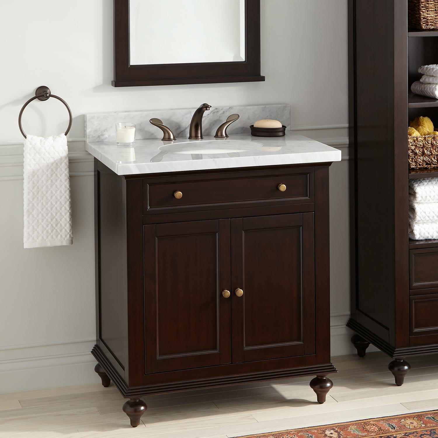 Signature Hardware Keller 31 Single Bathroom Vanity Set Wayfair