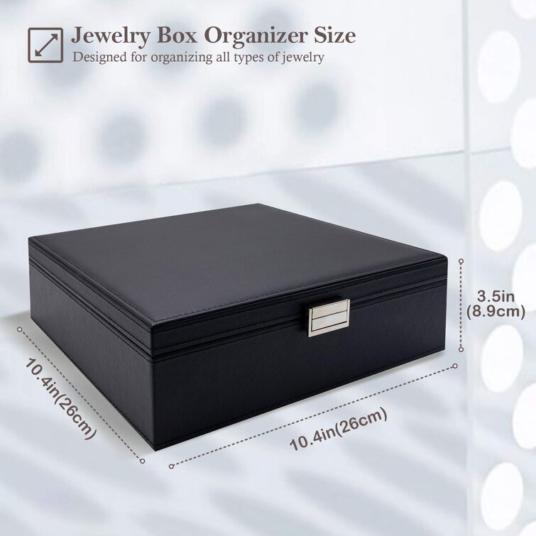 20cm x 9cm Black 10 x Jewellery Boxes Necklace Earring Bracelet 