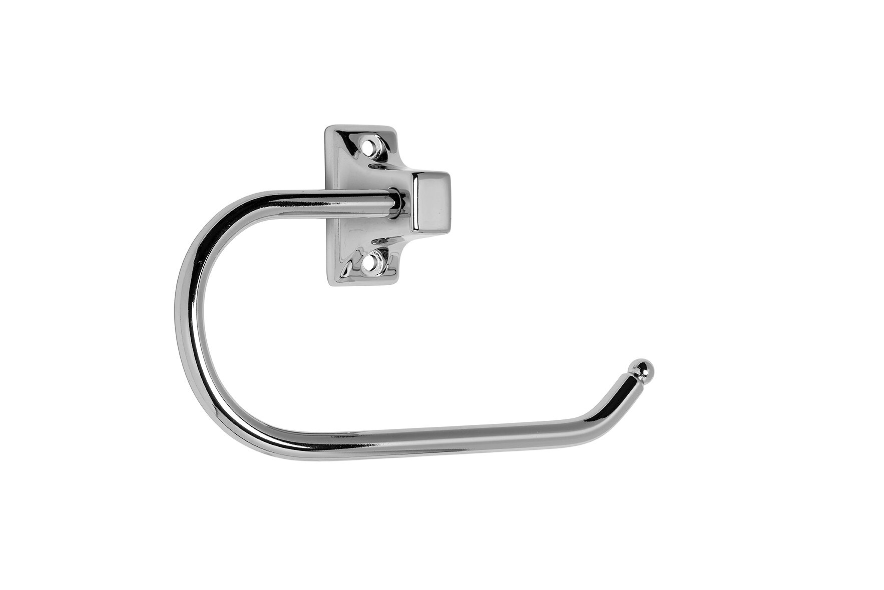 Croydex Sutton Hook Toilet Roll Holder Chrome Plated With Fixings 