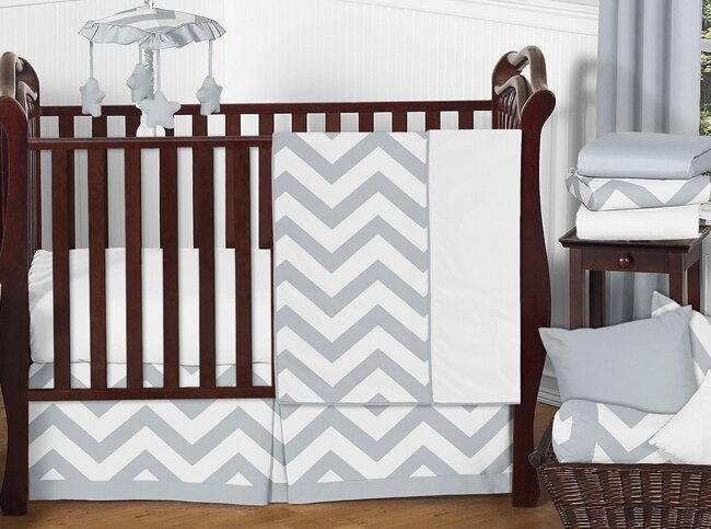 chevron cot bedding