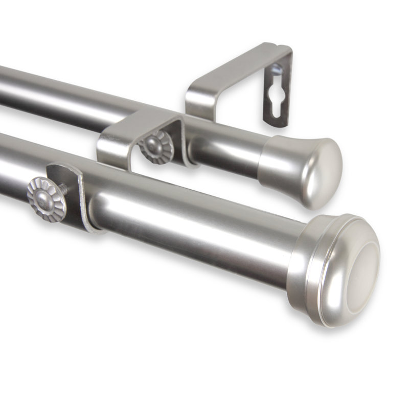 Brayden Studio Stapleford Double Curtain Rod And Hardware Set