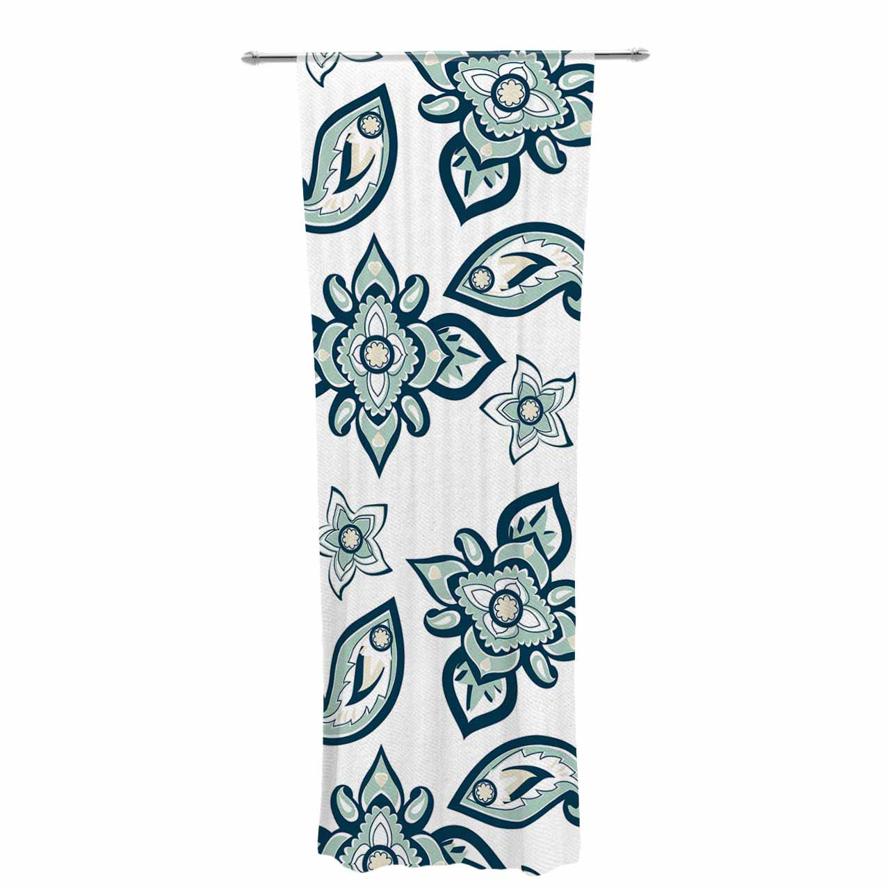 East Urban Home Gukuuki Batik Decorative Nature Floral Sheer Rod