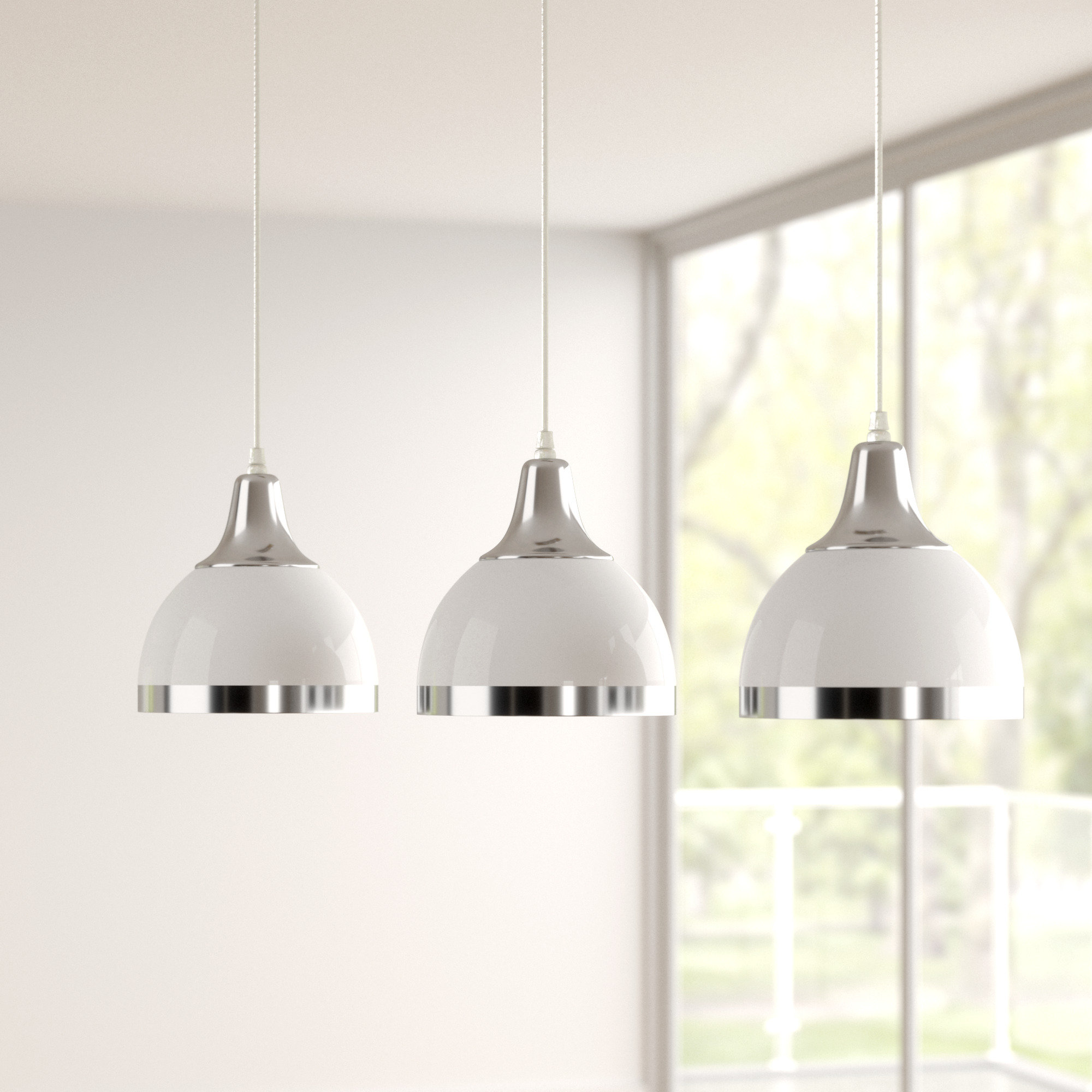 Zipcode Design Kaylynn 3 Light Kitchen Island Pendant Reviews Kaylynn 3 Light Kitchen Island Pendant