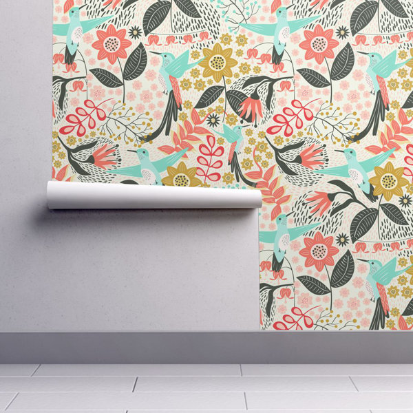 Bungalow Rose Tonnele Hummingbird Removable Peel And Stick