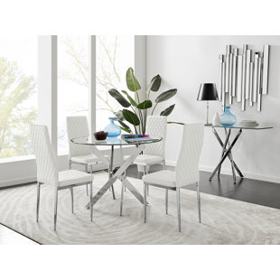 Caba Dining Set with 4 Chairs